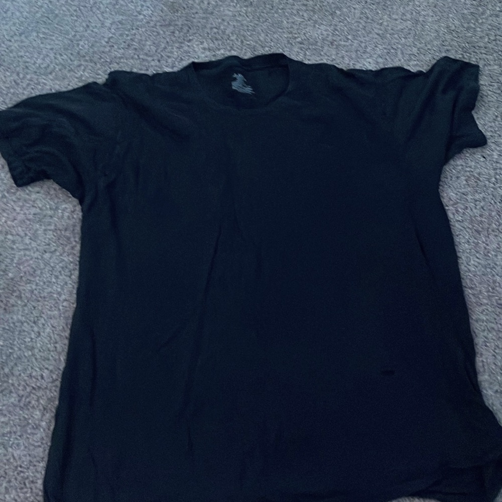 Plain black tee